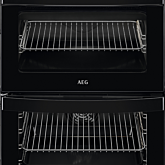 AEG CIB6743ACB 60cm Black Double Oven Electric Cooker