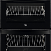 AEG CIB6743MCB Black 60cm Double Electric Cooker