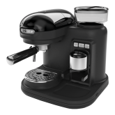 Ariete AR1319 Moderna Espresso Coffee Machine with Grinder Black