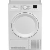 Beko DTLCE80041W 8kg Condenser Tumble Dryer - White - B Energy Rated