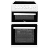 Beko EDVC503W Electric Cooker Ceramic Double Oven