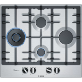 Bosch PCI6A5B90 58.2cm Gas Hob - Stainless Steel