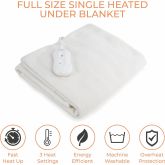Carmen C81195 Single Heated Electric Under Blanket 