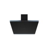 Cda EXG90BL 90cm gesture control angled black glass extractor, TC , LED lights (CHA37)