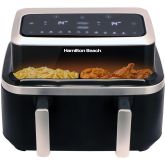Hamilton Beach HB700VCGS Air Fryer 9 Litre Single Drawer With Divider 