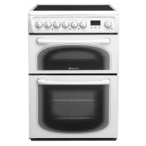 Hotpoint 60HEPS 60cm Double Oven Ceramic White