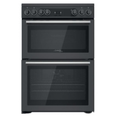 Hotpoint CD67V9H2CA/UK Freestanding Electric Cooker Double Oven With Catalytic Liners 