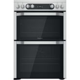 Hotpoint HDM67V9HCX/UK Freestanding Electric Cooker Double Oven With Solar Plus Grill In Stainless S