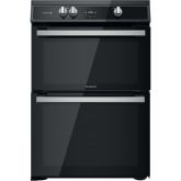 Hotpoint HDT67I9HM2C/UK Freestanding Cooker Induction Hob With Double Oven And Tilted Controls