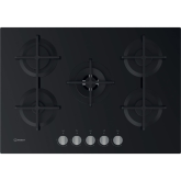 Indesit ING72TBK 73cm Gas Hob - Black