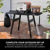 Ninja 4718J800EUUK Woodfire Universal Adjustable Stand & Side Table - Black