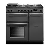 Rangemaster AURA90DFP/19277 Aura 90cm Dual Fuel Slate - Onyx trim