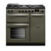 Rangemaster AURA90DFP/19281 Aura 90cm Dual Fuel Riverbed - Onyx trim
