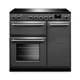 Rangemaster AURA90EIP/19333 Aura 90cm Induction Slate - Brushed Nickel trim