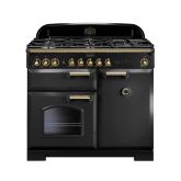 Rangemaster CDL100DFFCB/B 129540 CLASSIC DL 100 DF CHARCOAL BLACK/BRASS