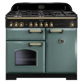 Rangemaster CDL100DFFMG/B 129530 CLASSIC DL 100 DF MINERAL GREEN/BRASS