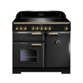 Rangemaster CDL100EICB/B 129570 CLASSIC DL 100 IND. CHARCOAL BLACK/BRASS