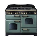 Rangemaster CDL110DFFMG/B 129590 CLASSIC DL 110 DF MINERAL GREEN/BRASS GB/IE
