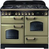 Rangemaster CDL110DFFOG/B 114470 CLASSIC DL 110 DF OLIVE GREEN BRASS
