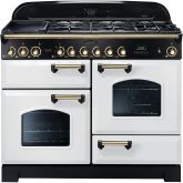 Rangemaster CDL110DFFWH/B 112940 CLASSIC DL 110 DF WHITE BRASS