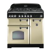 Rangemaster CDL90DFFCR/C Classic Deluxe 90Cm Dual Fuel Cream And Chrome