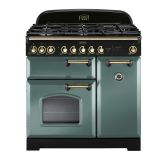 Rangemaster CDL90DFFMG/B 129440 CLASSIC DL 90 DF MINERAL GREEN/BRASS GB/IE