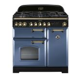 Rangemaster CDL90DFFSB/B 129430 CLASSIC DL 90 DF STONE BLUE/BRASS GB/IE