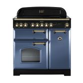 Rangemaster CDL90EISB/B 129460 CLASSIC DL 90 IND. STONE BLUE/BRASS GB/IE