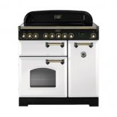 Rangemaster CDL90EIWH/B 113740 CLASSIC DL 90 IND. WHITE BRASS