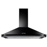 Rangemaster CLAHDC110BB/ 89270 Classic 110Cm Hood Black Brass Rail