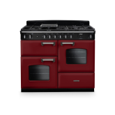 Rangemaster CLO110DFPBOR/CM1 CLASSIC OC 110 Dual Fuel Range Cooker Bordeaux / Chrome, A Rated