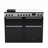 Edge Deluxe EDDLB110EIGBLK/CM1 110cm Induction Range Cooker Black Glass / Chrome