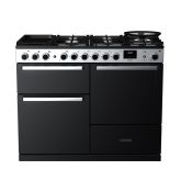 Rangemaster EDDLO110DFGBLK/CM1 110Cm Edge Deluxe Dual Fuelrange Cooker - Black 