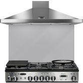 Rangemaster UNBSP994GY 100Cm Glass Splashback Grey 10756