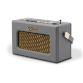 Roberts Radio REV-UNOBTDG Revival Uno' DAB/DAB+/FM radio with 2 alarms and line out in Dove Grey Blu