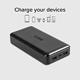 SBS TTBB20000FASTK Fast Charge Powerbank: 20,000 Mah, 2 Usbs