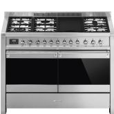 Smeg A4-81 120Cm Opera Dual Fuel Range Cooker Stainless Steel