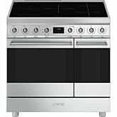 Smeg C92IMX2 81.3Cm Electric Rangecooker With Double Oven And Induction Hob - Stainless Steel 