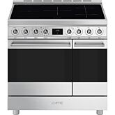 Smeg C92IPX2 85.3cm Electric Rangecooker with Double Oven and Induction Hob - Stainless steel