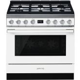 Smeg CPF9GPWH 90Cm Portofino Dual Fuel Range Cooker White