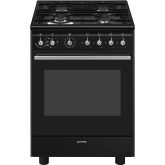 Smeg CX61GMBL 60cm Concert Dual Fuel Cooker Black