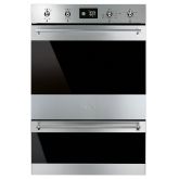 Smeg DOSP6390X Classic Built In Pyrolytic Double Oven In Stainless Steel