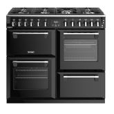 Stoves ST STER DX S1000DF GTG BK Range Cooker Duel Fuel 100Cm Wide