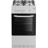 Zenith ZE501W 50cm Single Oven Gas Cooker with Gas Hob - White