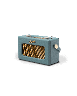Roberts Radio REV-UNOBTDE Revival Uno' DAB/DAB+/FM radio with 2 alarms and line out in Duck Egg Blue