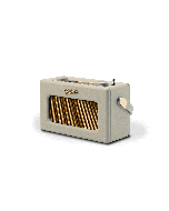 Roberts Radio REV-UNOBTPC Revival Uno' DAB/DAB+/FM radio with 2 alarms and line out in Pastel Cream 