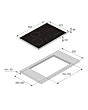 Asko HID824GC 80cm 4-Zone Induction Hob Black