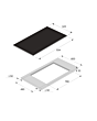 Asko HIHD854MM 90cm 4 Zone Induction Hob Black