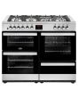 Belling 444444094 110DFT 110cm Dual Fuel Rangecooker with Double Oven and Gas Hob - Stainless Steel