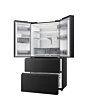 Haier HFR59F18CWMB 90Cm French Series 5 Brushed - Black